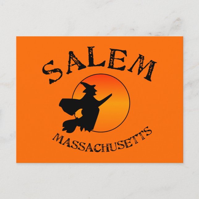 Salem MA Witch Postkarte (Vorderseite)