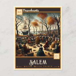 Salem, Massachusets | VINTAG Postkarte