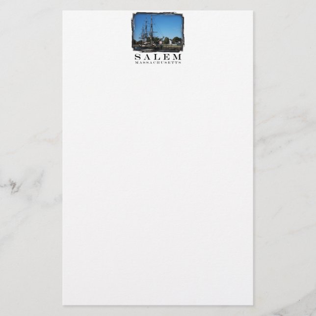 Salem Massachusetts Briefpapier (Vorderseite)