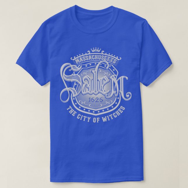 Salem Massachusetts Die Stadt der Hexen T-Shirt (Design vorne)