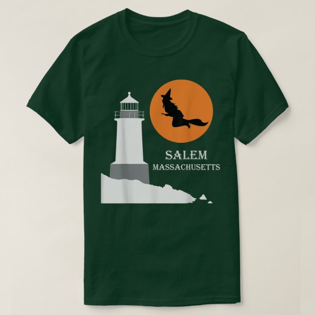 Salem, Massachusetts Hexe T-Shirt (Design vorne)