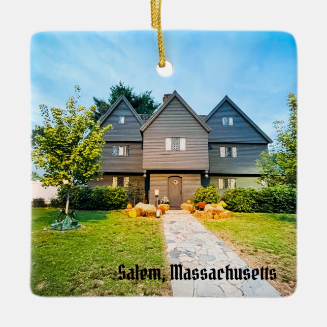 Salem Massachusetts Keramikornament (Vorderseite)