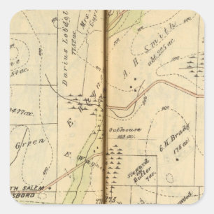 Salem, New York 2 Quadratischer Aufkleber