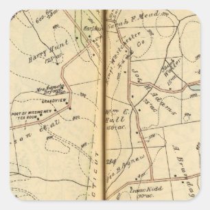 Salem, New York Quadratischer Aufkleber