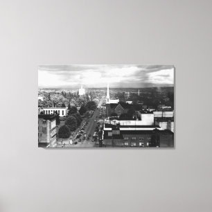 Salem, oder Stadtansicht aus Luftbild Leinwanddruck