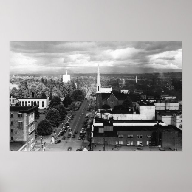 Salem, oder Stadtansicht aus Luftbild Poster (Vorne)