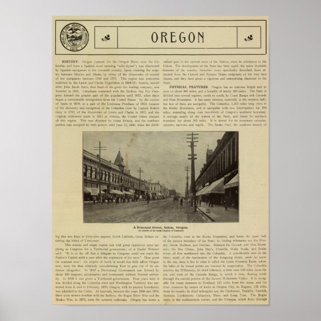 Salem oder Straße Poster (Vorne)