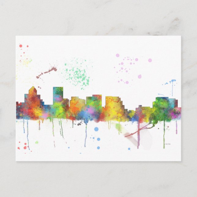 SALEM OREGON SKYLINE POSTKARTE (Vorderseite)