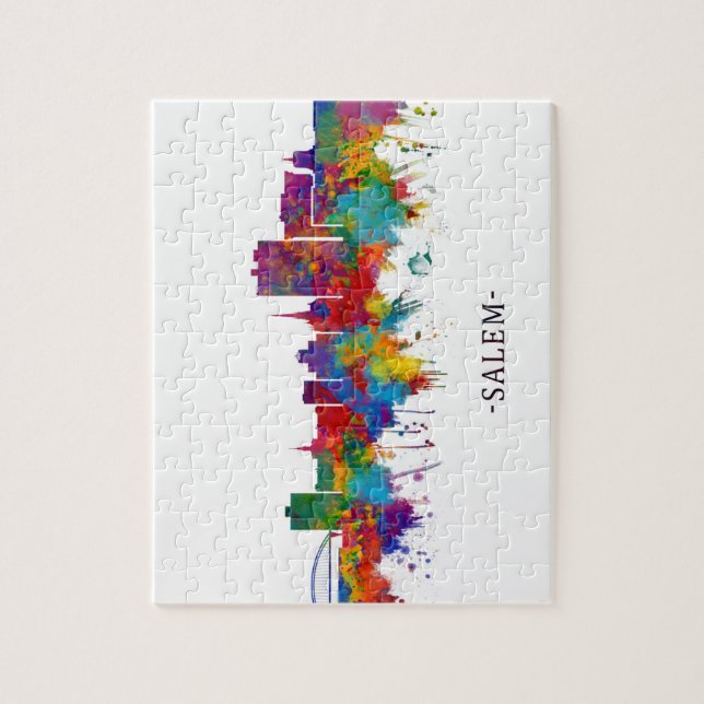 Salem Oregon Skyline Puzzle (Vertikal)