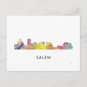 SALEM OREGON SKYLINE WB1 - POSTKARTE