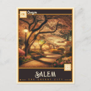 Salem, Oregon   Vintage Postkarte