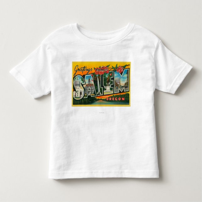 Salem, OregonLarge Buchstabe ScenesSalem ODER Kleinkind T-shirt (Vorderseite)