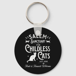 Salem Sanctuary Kinderlose Katze Vintage Hexen Wei Schlüsselanhänger