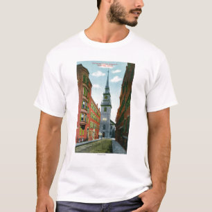 Salem-Straßen-Ansicht der alten Nordkirche Gbd # 2 T-Shirt