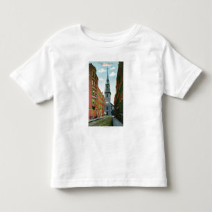 Salem-Straßen-Ansicht der alten Nordkirche Gbd #  Kleinkind T-shirt