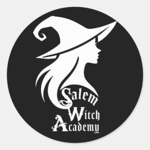 Salem Witch Academy Wiccan Hexes Halloween-Party Runder Aufkleber