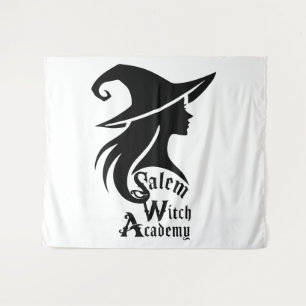 Salem Witch Academy Wiccan Hexes Halloween-Party Wandteppich