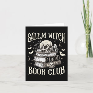 Salem Witch Book Club Halloween Karte
