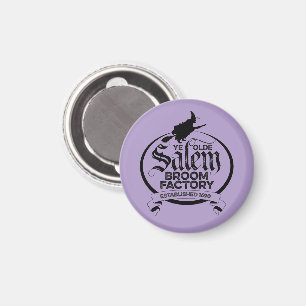Salem Witch Broom Factory - lustig Vintag gotisch Magnet