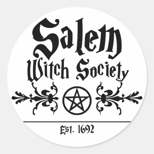 Salem Witch Society Sticker (Vorderseite)
