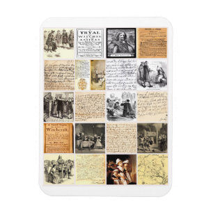 Salem Witch Trials Briefe Dokumente sammeln Kunst Magnet