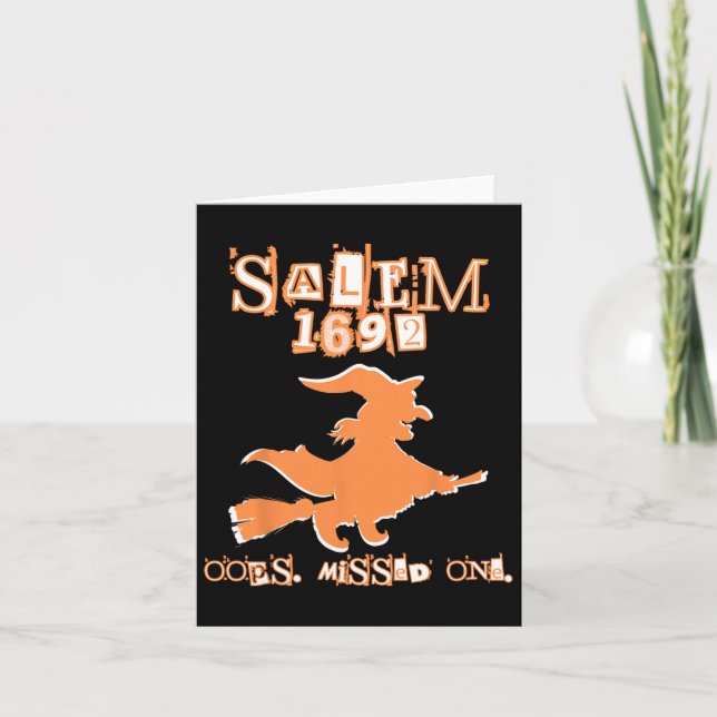 Salem Witch-Versuche 1692 Oops Sie verpassten eine Karte (Vorderseite)