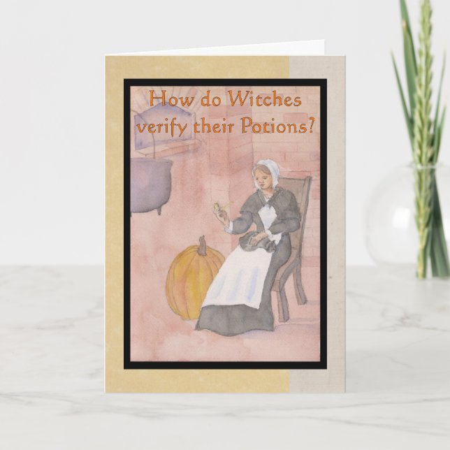 Salem Witz Riddle Halloween Card Karte (Vorderseite)