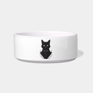 Salems verzauberte schwarze Katze Napf