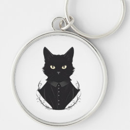 Salems verzauberte schwarze Katze Schlüsselanhänger