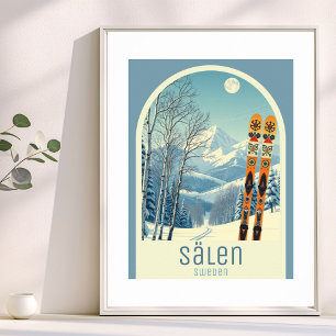 Sälen Schweden Skigebiet Poster