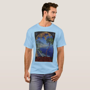 Salerno Italien Vintage Sommer-Reiseanzeige T-Shirt