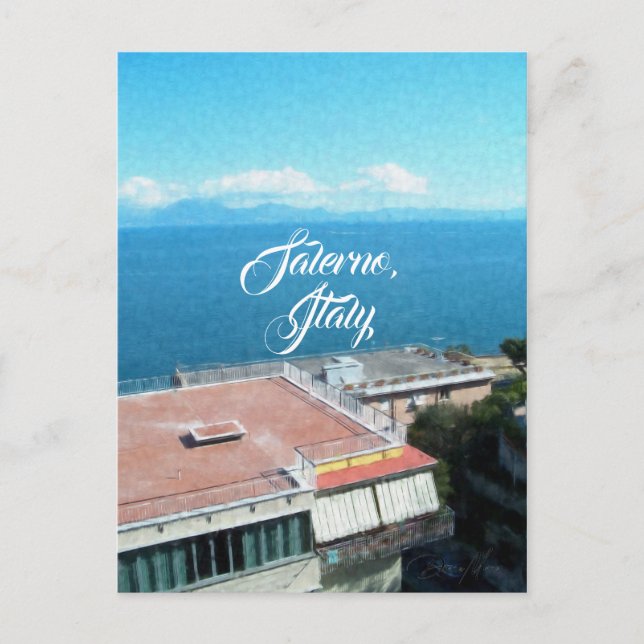 Salerno Süditalien Postkarte (Vorderseite)