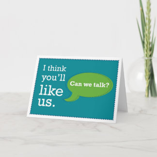 Sales & Business-Grußkarte: Sie werden uns mögen Karte