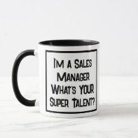 Sales Manager Super Talent. Zwei Tone-Kaffee-Tasse