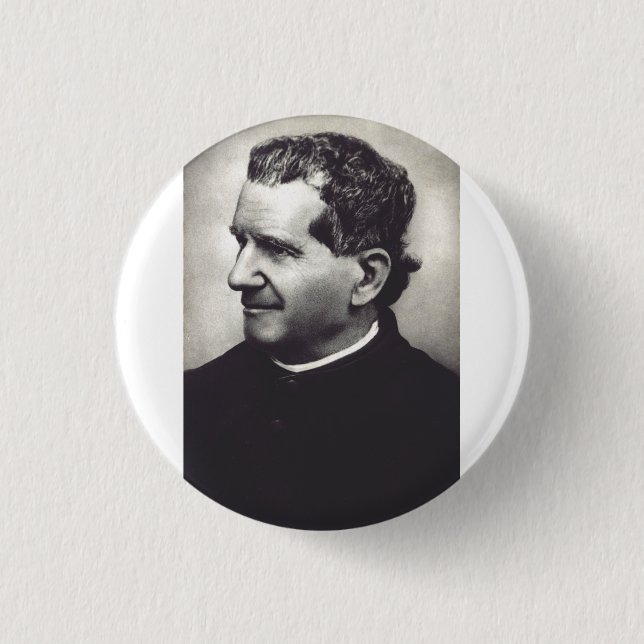 Salesian Saint Don John Bosco Button (Vorderseite)