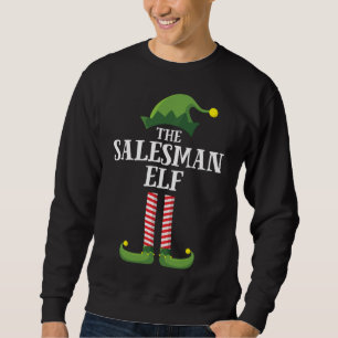 Salesman Elf Matching Familienweihnachtsfest Party Sweatshirt