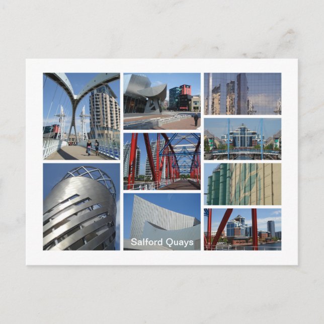 Salford Quays Postkarte (Vorderseite)