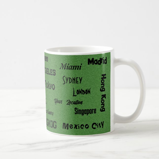 Sali grüne Mega-Stadt Kaffeetasse (Rechts)
