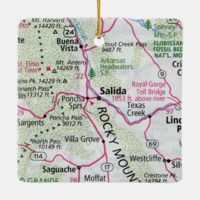 Salida CO Map Keramikornament (Rückseite)
