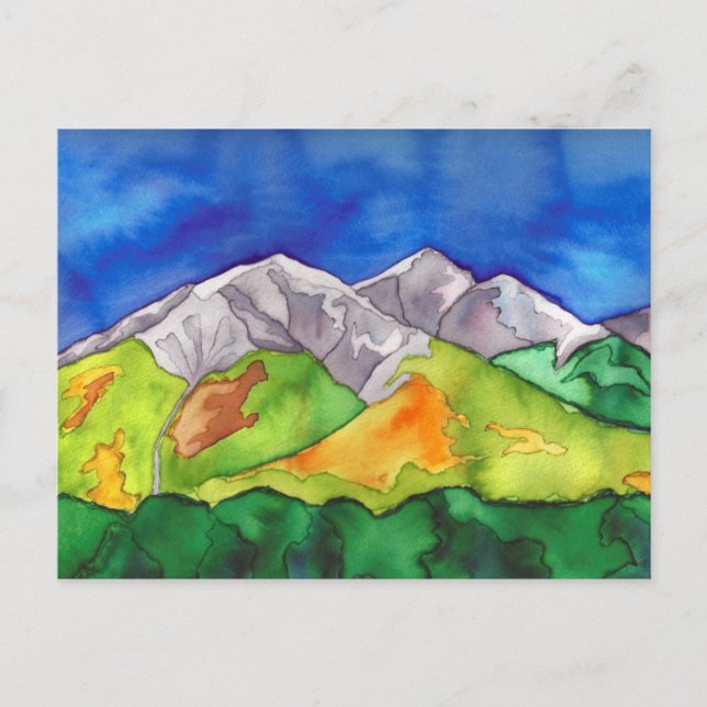 "Salida, CO Mountains" Postkarte (Vorderseite)