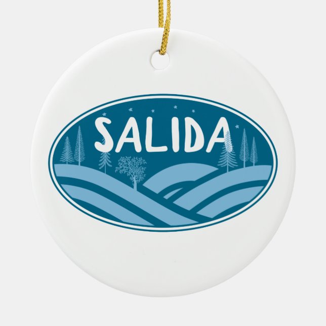 Salida Colorado Außenbereich Keramik Ornament (Vorne)