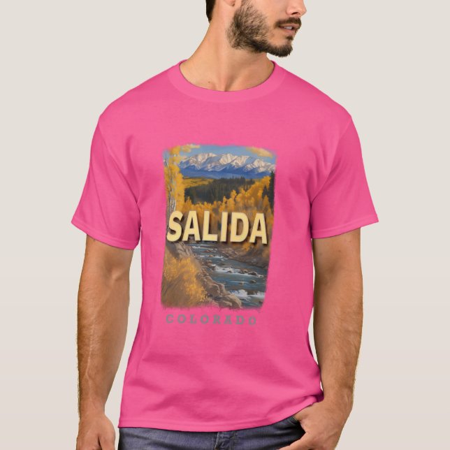 Salida Colorado CO Berg Majestät SD860 T-Shirt (Vorderseite)