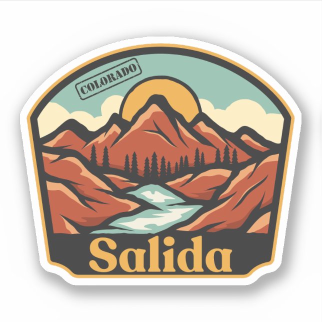 Salida, Colorado Sticker (Vorderseite)