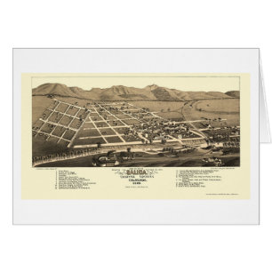 Salida, panoramische Karte Co - 1882