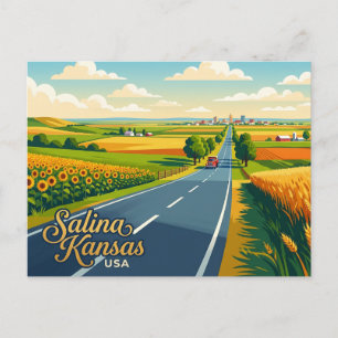 Salina, Kansas USA Postkarte