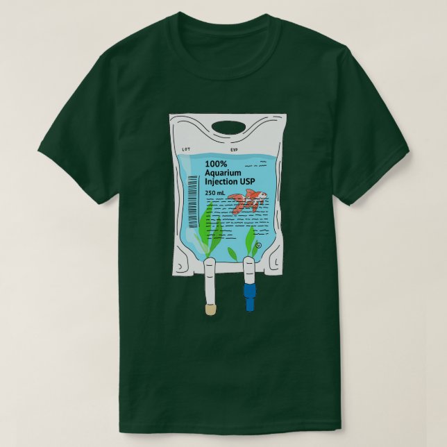 Saline Bag Aquarium T-Shirt (Design vorne)