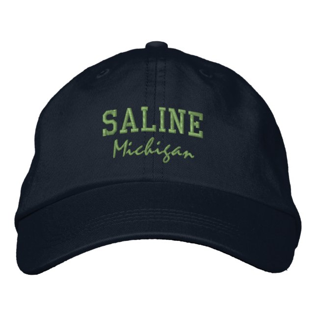 Saline Michigan bestickter Baseballhut Bestickte Baseballkappe (Vorderseite)