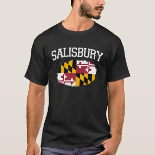 SALISBURG MD MARYLAND Flag Vintag USA Sports Men T-Shirt