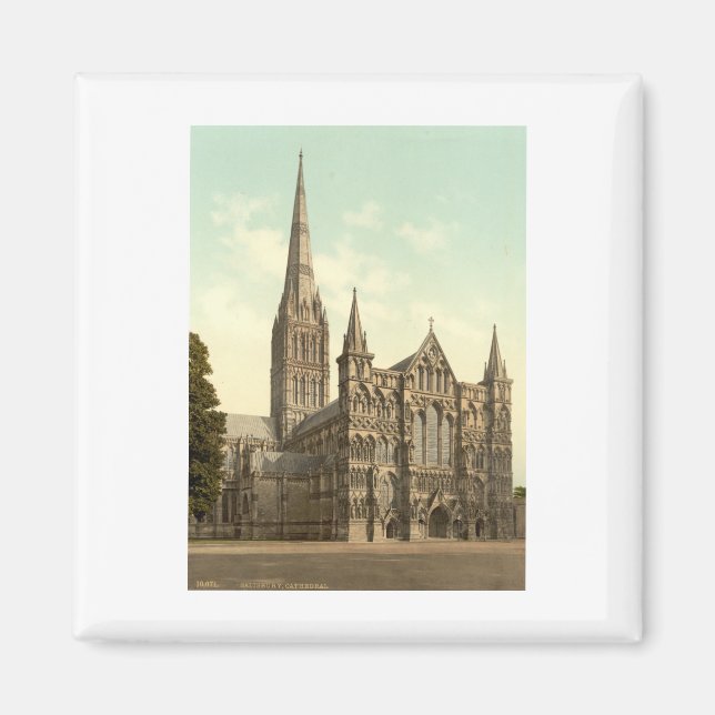 Salisbury Cathedral II, Wiltshire, England Magnet (Vorne)