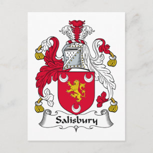 Salisbury-Familienwappen Postkarte
